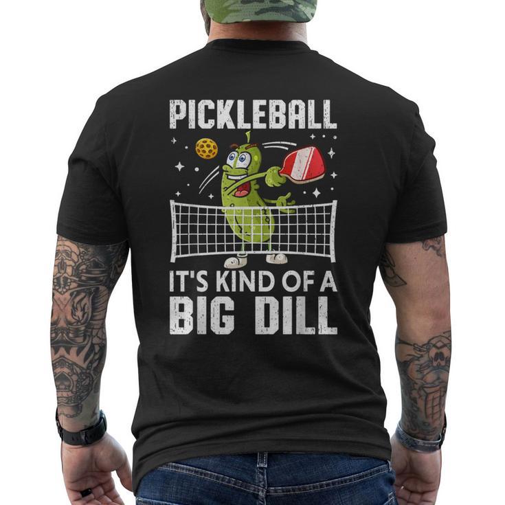 面白いピックルボールtシャツ It's Kind Of A Big Dill パドルボール メンズTシャツ バックプリント
