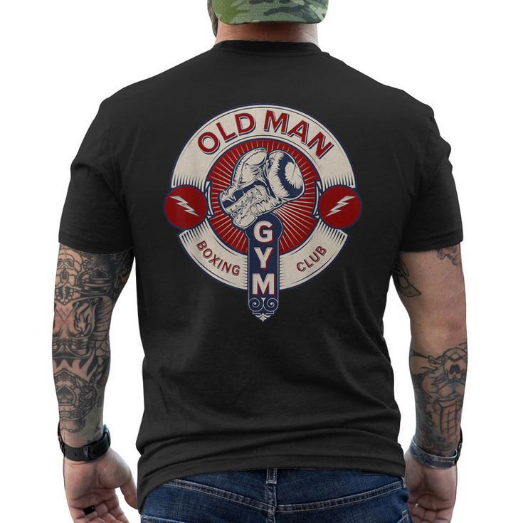 面白い総合格闘技オールドマンボクシングクラブコンバットスポーツアパレル メンズTシャツ バックプリント