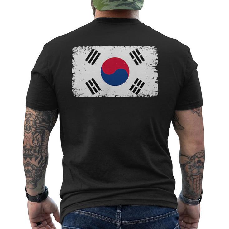 韓国軍 裏面 韓国国旗 メンズTシャツ バックプリント