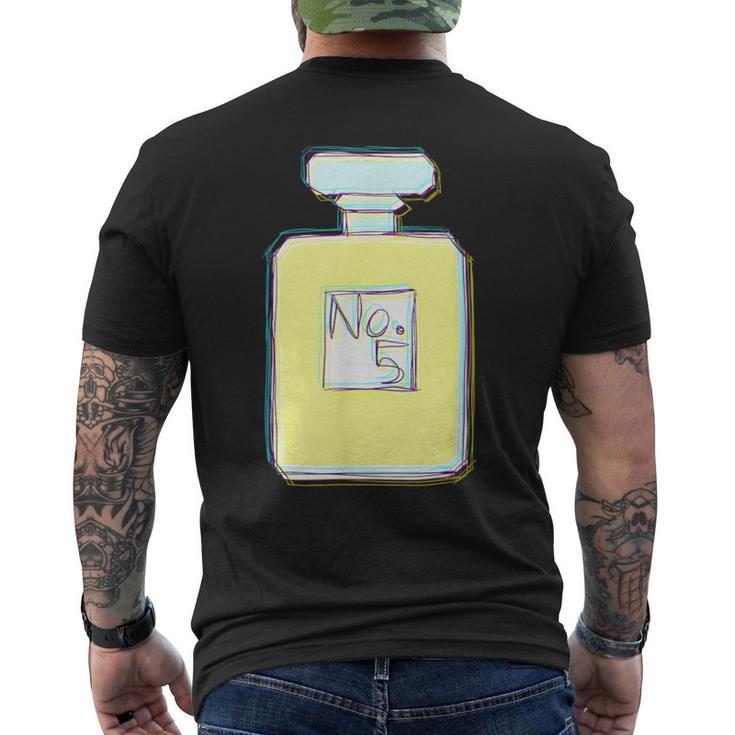 香水 ビン 瓶 No5 パフューム 現代アート おしゃれ かわいい デザイン メンズTシャツ バックプリント