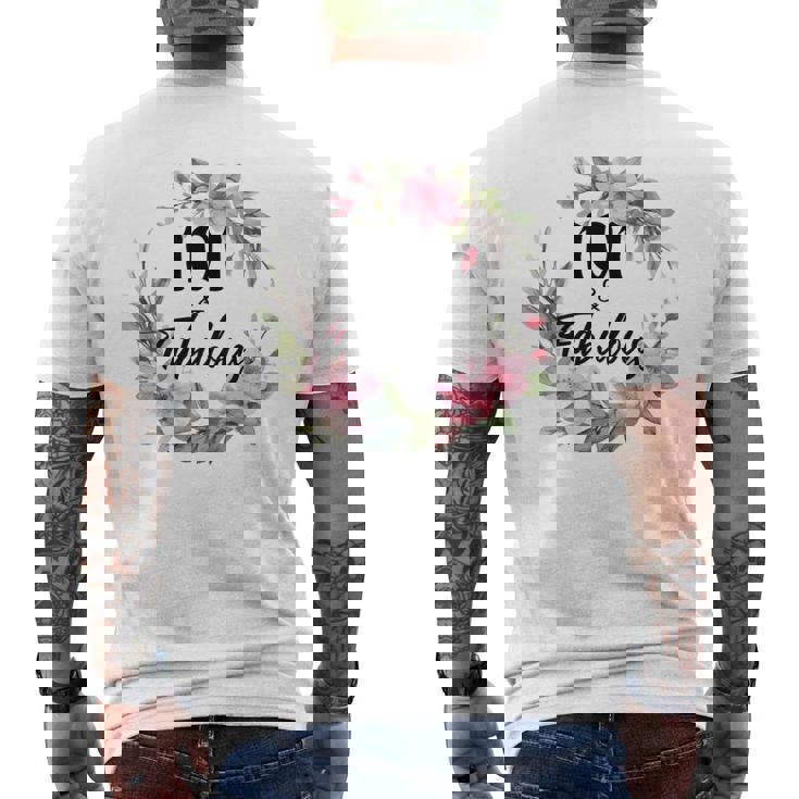 101歳＆ファビュラスフラワーパーティー 101歳の誕生日おめでとう 長袖tシャツ メンズTシャツ バックプリント