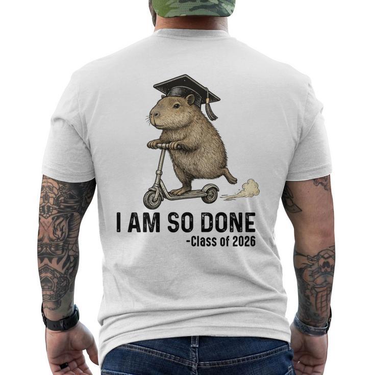 2026年3月卒業生 カピバラさん 長袖tシャツ メンズTシャツ バックプリント