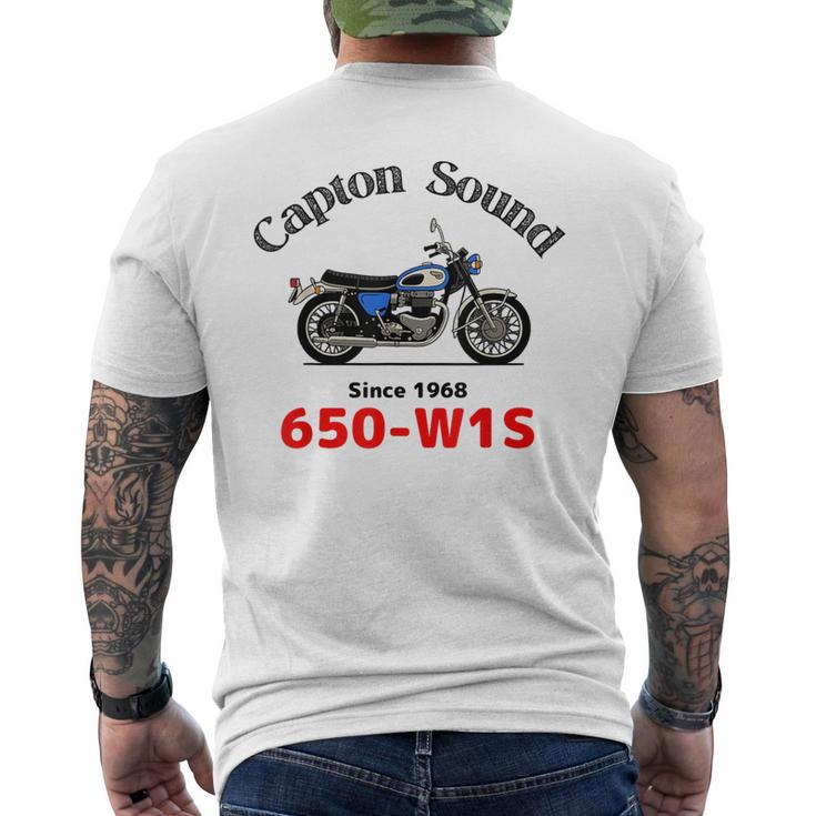 650-W1s Captonound 青タンク 旧車 メンズTシャツ バックプリント