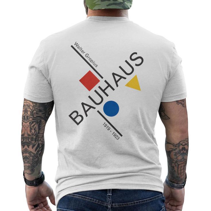 Bauhausムーブメントtシャツ、1923年建築作品。 メンズTシャツ バックプリント