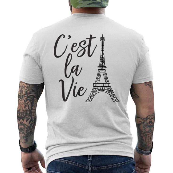 C'est Laie シャツ フレンチギフト パリ フランス エッフェル柄 メンズTシャツ バックプリント