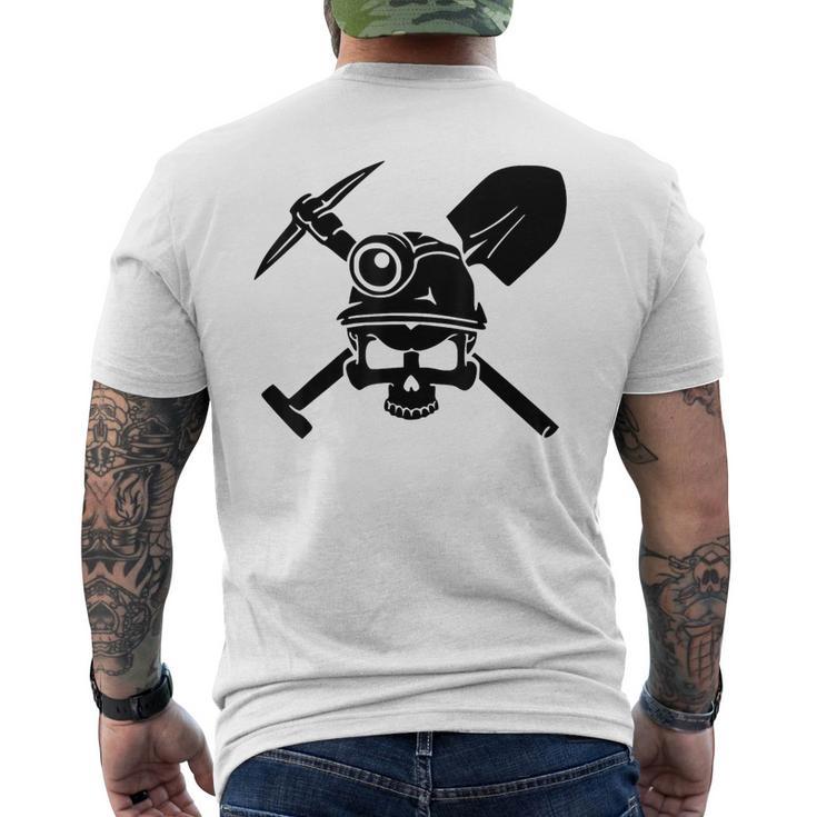 Calavera Minero De Carb Camiseta Hombre Estampado Espalda