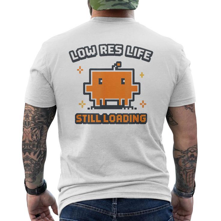 Claude Code Developer ゲーマー 読み込み画面 Clawd Res メンズTシャツ バックプリント