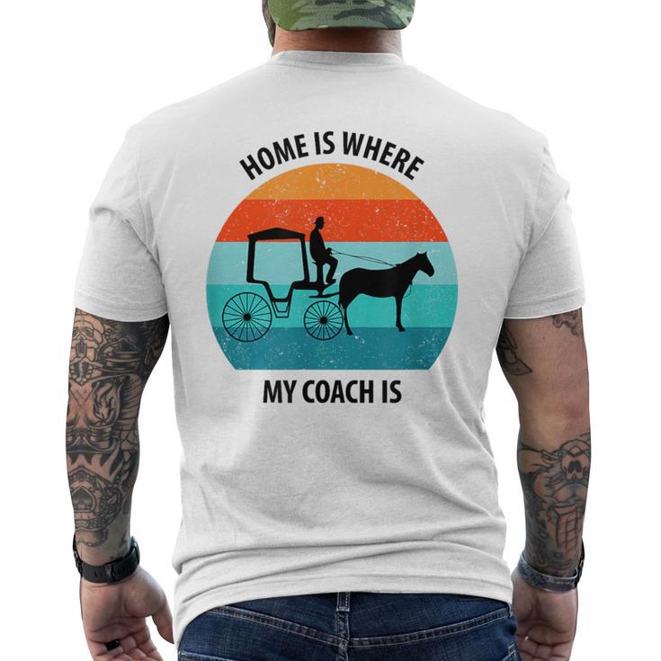 Coachman 馬車 馬車 職業格言 メンズTシャツ バックプリント