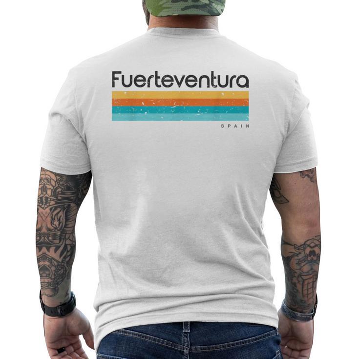 Rétrointage Des Îles Canaries Fuerteventura T-shirt imprimé au dos
