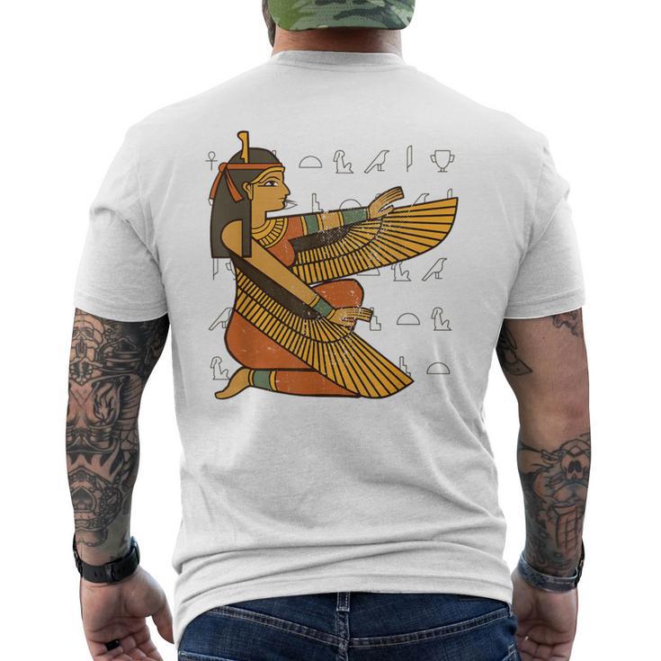 Égypte Hiéroglyphe Déesse Isis De Laie Et De La Mort T-shirt imprimé au dos