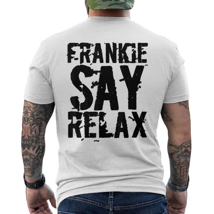 Frankieay Relax 太字フォントシャツ メンズTシャツ バックプリント
