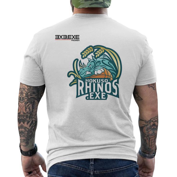 Hokuso RhinosExe_13_奥山颯太 メンズTシャツ バックプリント