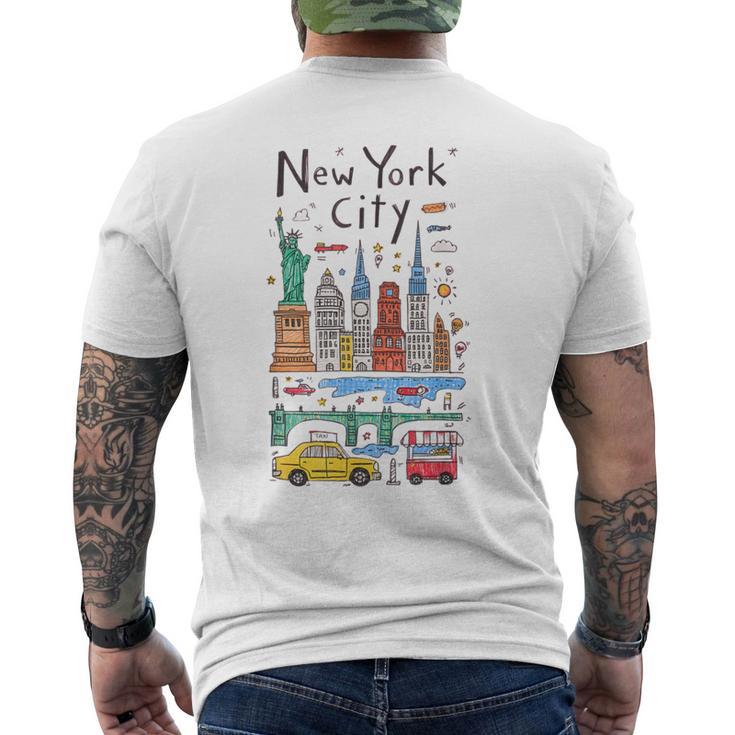 Idéesouvenirs Touristiques De Nyc Pour Lesisiteurs Les Enfants Les Petits-Enfants T-shirt imprimé au dos