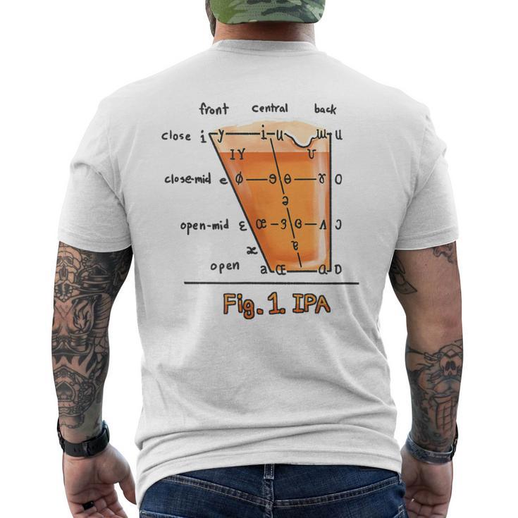 Ipa 言語学 面白い国際音声アルファベット メンズTシャツ バックプリント