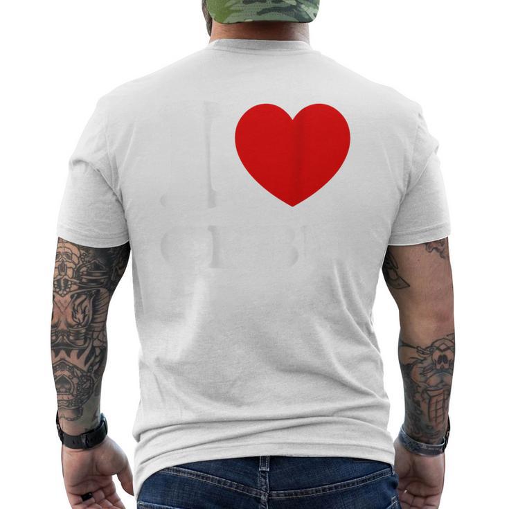 I Love Cebu 裏面にのみプリント フィリピンフィリピン メンズTシャツ バックプリント