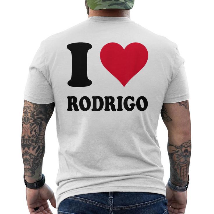 I Love Rodrigo メンズTシャツ バックプリント