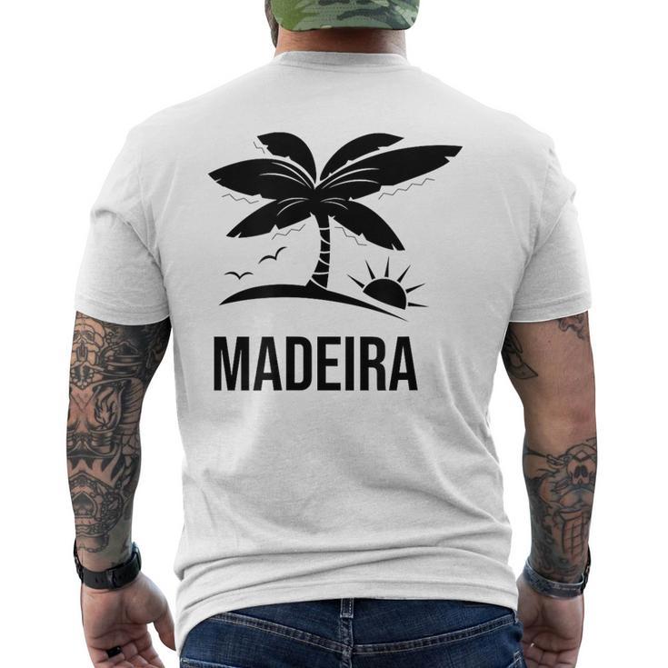 Madère Palmieracances Coucher Deoleil Plage Océan T-shirt imprimé au dos
