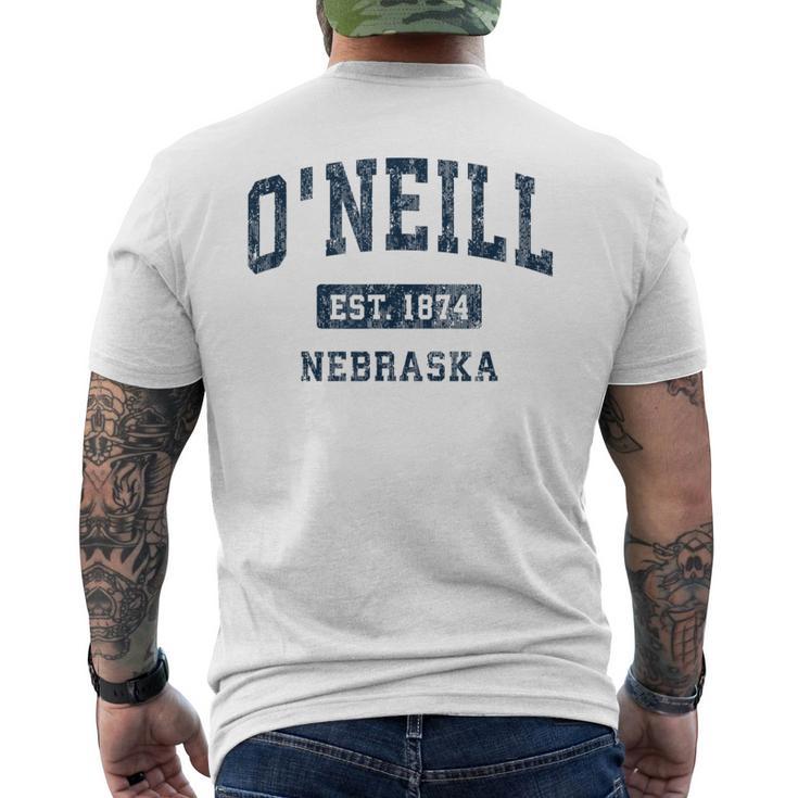 O'neill ネブラスカneビンテージアスレチックスポーツデザイン メンズTシャツ バックプリント