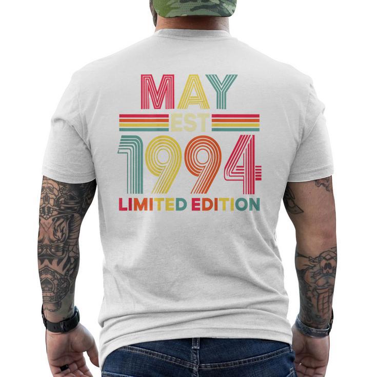 On Back レトロ 5月 Est 1994 誕生日 32歳 32歳 メンズTシャツ バックプリント