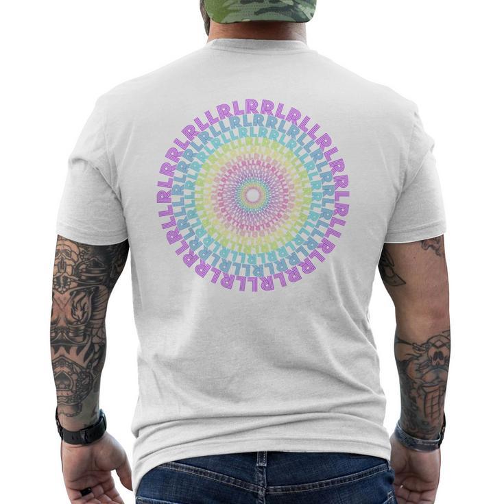 Paradiddleariations ドラム 原始スパイラル Rlrr Lrll ドラマー メンズTシャツ バックプリント