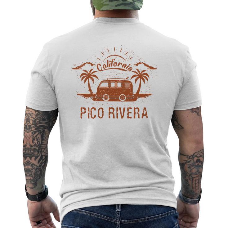 Pico Rivera Ca カリフォルニア レトロ ビンテージ サーフィン ビーチ 長袖tシャツ メンズTシャツ バックプリント
