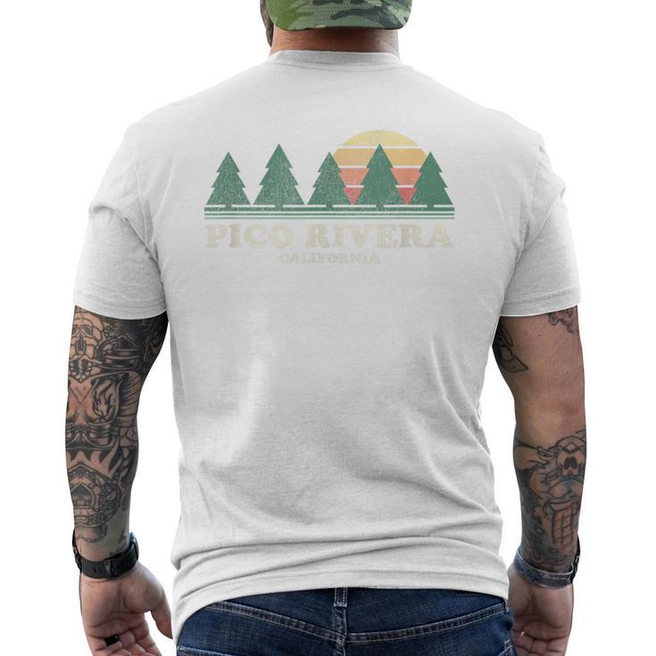 Pico Rivera Ca ヴィンテージ スローバック レトロ 70年代デザイン メンズTシャツ バックプリント