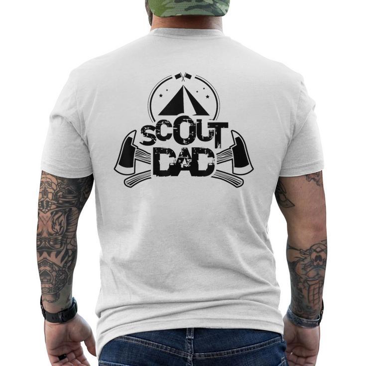 Scout Papà Escursionismocoutcout All'aperto T-shirt da uomo con stampa posteriore