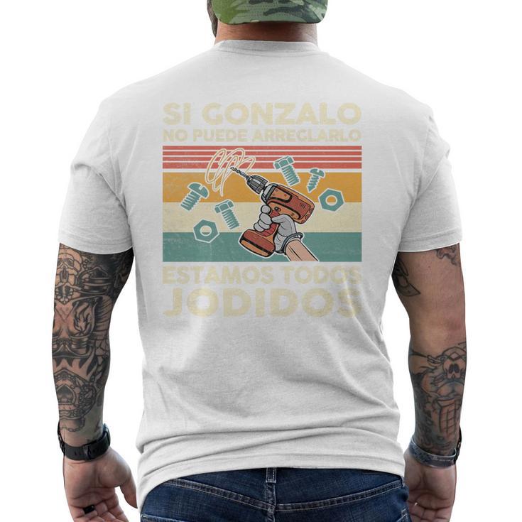 Si Gonzalo No Puede Repararlo Español Camiseta Hombre Estampado Espalda