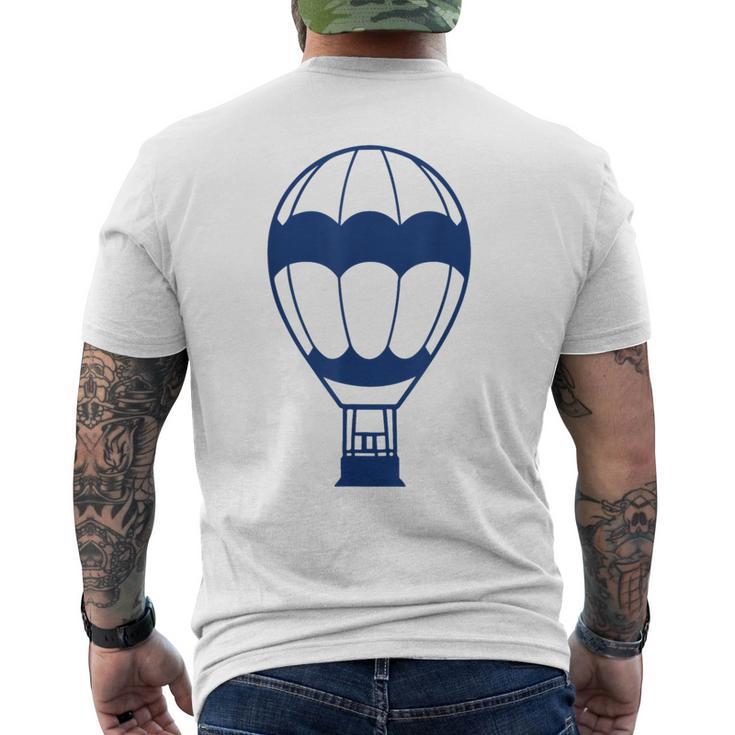 Simple Hot Air Balloon 熱気球 面白い シンプル ミニマリスト 気球 熱気球 メンズTシャツ バックプリント