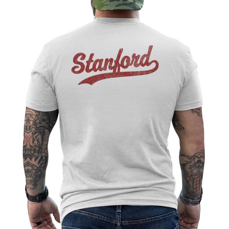 Stanford California Ca ビンテージスポーツグラフィック メンズTシャツ バックプリント