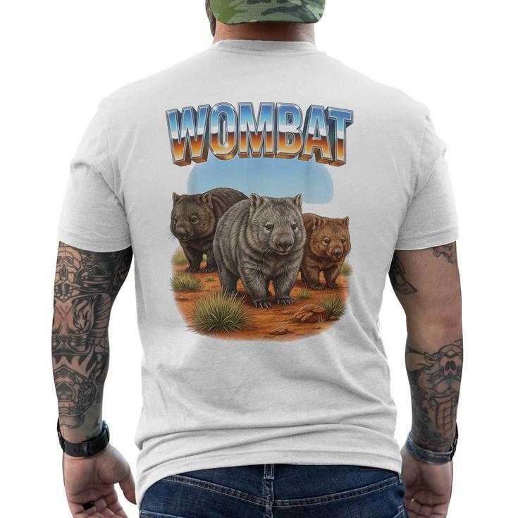 Wombat ヴィンテージ 70年代 90年代 レトロ ウォンバット 動物愛好家 ウォンバット メンズTシャツ バックプリント