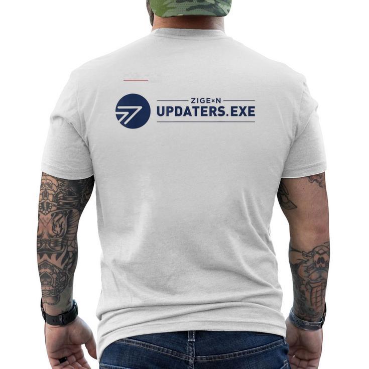 Zigexn UpdatersExe_23_中元聡師 メンズTシャツ バックプリント