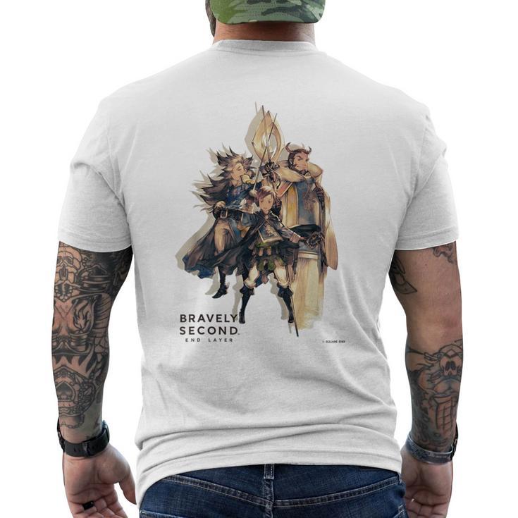 【公式】ブレイブリーセカンド：正教騎士団三銃士 メンズTシャツ バックプリント