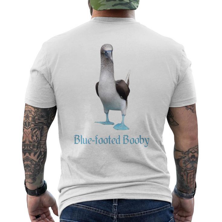 アオアシカツオドリの品種鳥類学 メンズTシャツ バックプリント