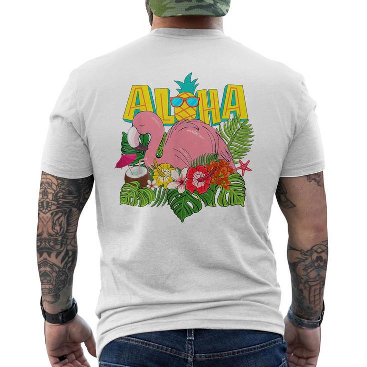 アロハシャツ ハワイアン フラミンゴ キッズ ティーン ガールズ 幼児 メンズTシャツ バックプリント