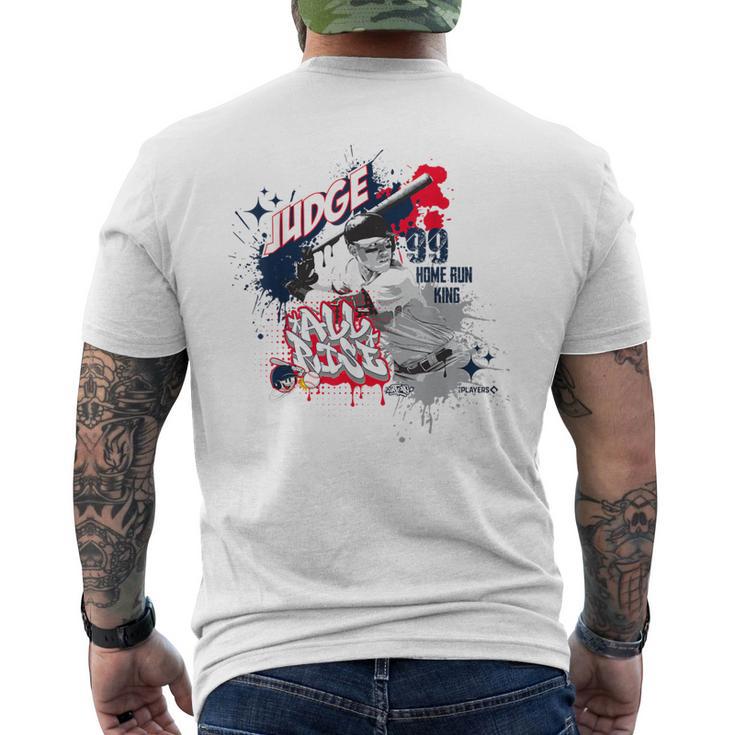 アーロン・ジャッジ・ニューヨーク・ベースボール・スケット・ワン×Mlb選手 メンズTシャツ バックプリント