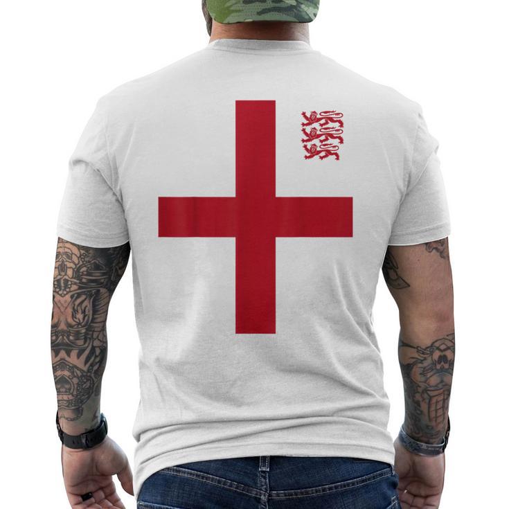 イングランドサッカージャージ。 メンズTシャツ バックプリント