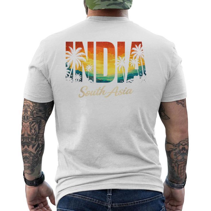 インド旅行お土産 メンズTシャツ バックプリント