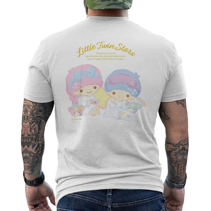 キッズ リトルツインスターズ ハピネスマイルーム メンズTシャツ バックプリント