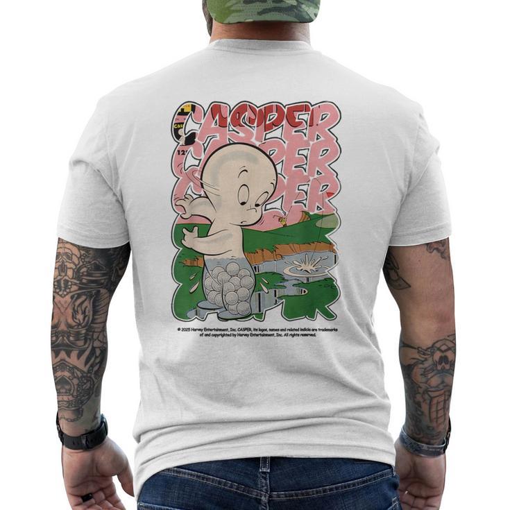 キャスパー 映画 クラシック レトロ コミック スタイル メンズTシャツ バックプリント