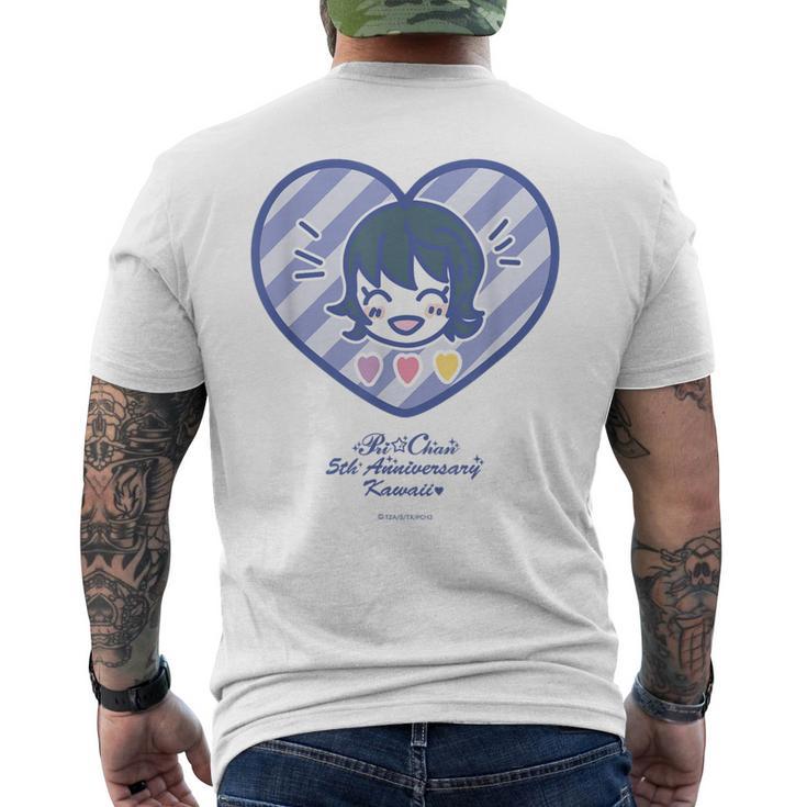 キラッとプリチャン かわいいシール すず メンズTシャツ バックプリント