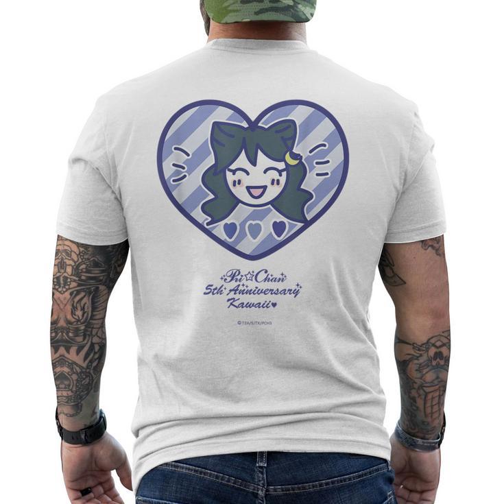 キラッとプリチャン かわいいシール ルルナ メンズTシャツ バックプリント