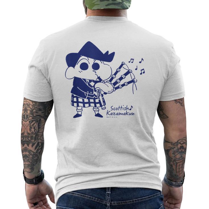 クレヨンしんちゃん スコティッシュ風間君 メンズTシャツ バックプリント