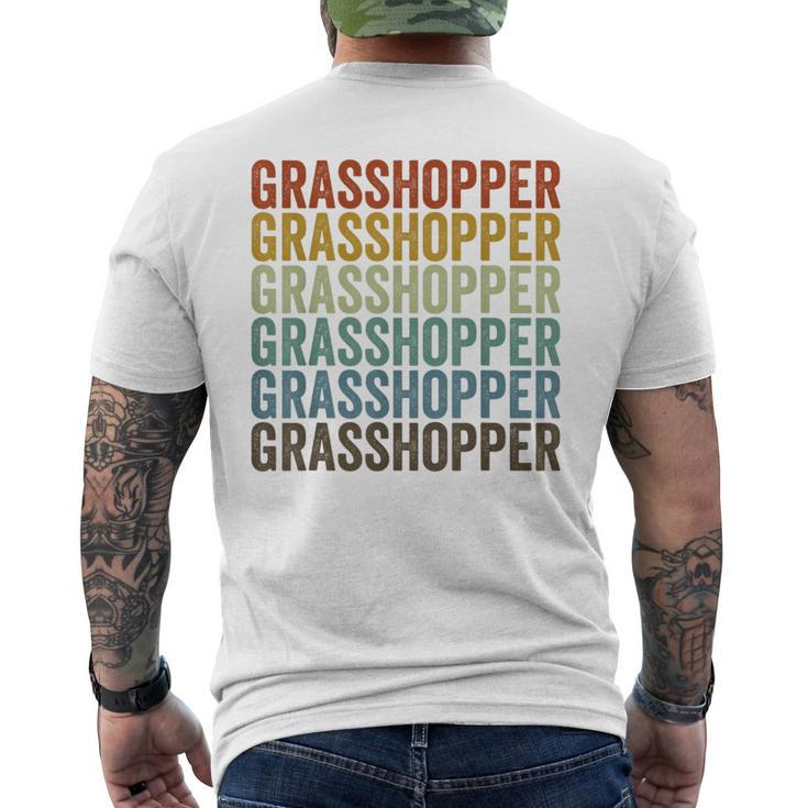 グラスホッパー レトロ メンズTシャツ バックプリント