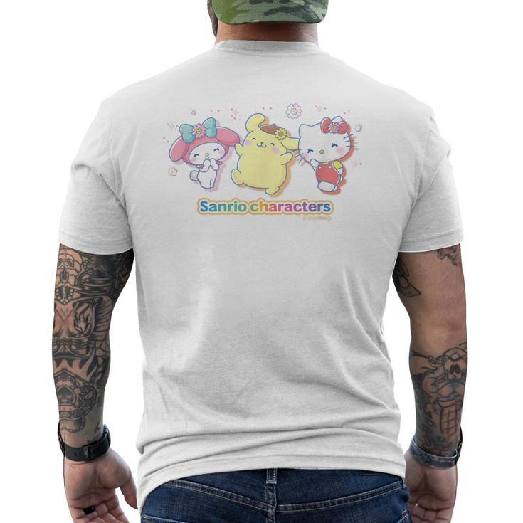 サンリオキャラクターズ サンリオキャラクター大賞デザイン 集合B メンズTシャツ バックプリント