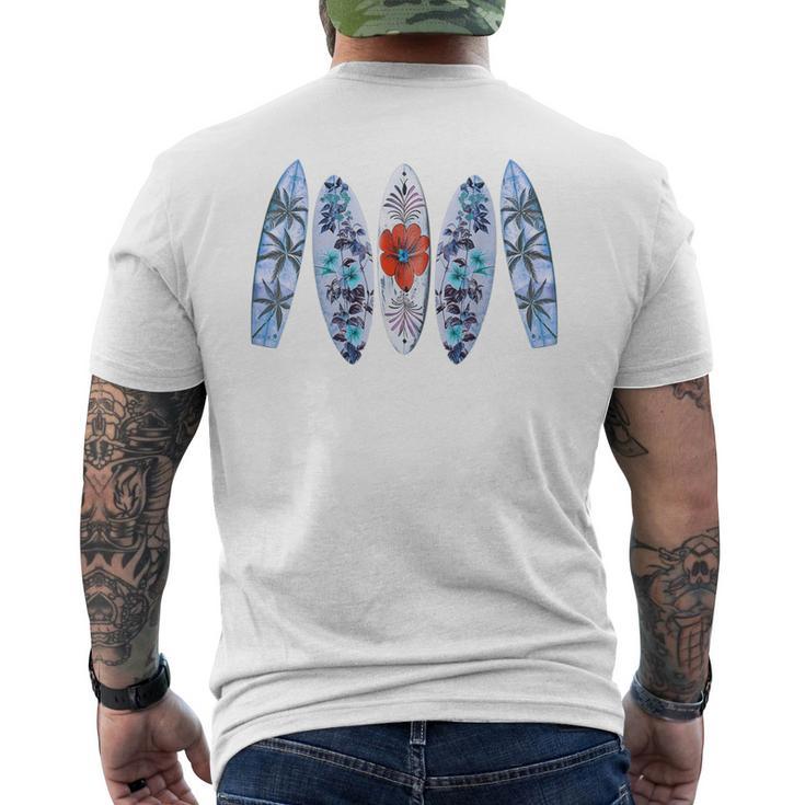 サーフィン サーフボード ヴィンテージ レトロ サーフボーダー ビーチ サーフィン メンズTシャツ バックプリント