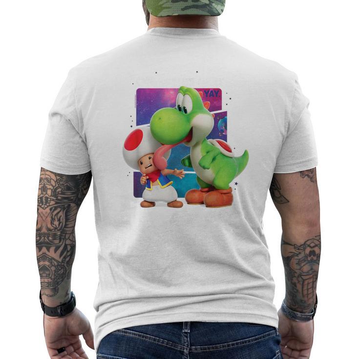 ザ・スーパーマリオギャラクシー・ムービー Toad And Yoshi Galaxy Fun メンズTシャツ バックプリント