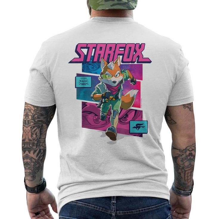 ザ・スーパーマリオギャラクシー・ムービーtarfox Fox Mccloud Action メンズTシャツ バックプリント