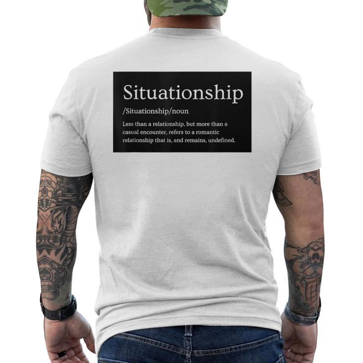 シチュエーションシチュエーションシップ メンズTシャツ バックプリント