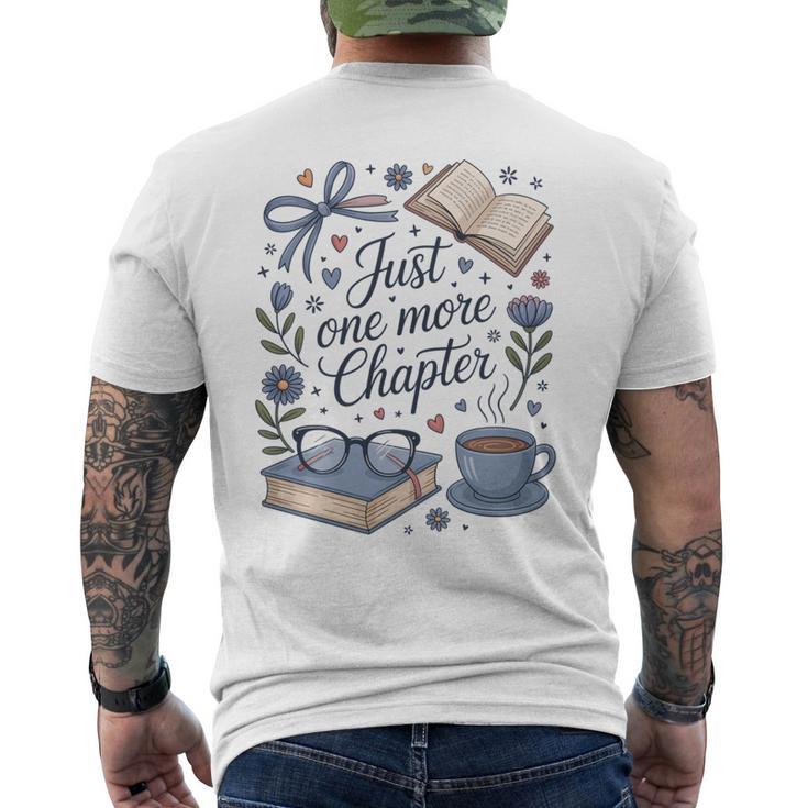 ジャスト・ワン・モア・チャプター・ブック・ラヴァー・リーディング 長袖tシャツ メンズTシャツ バックプリント